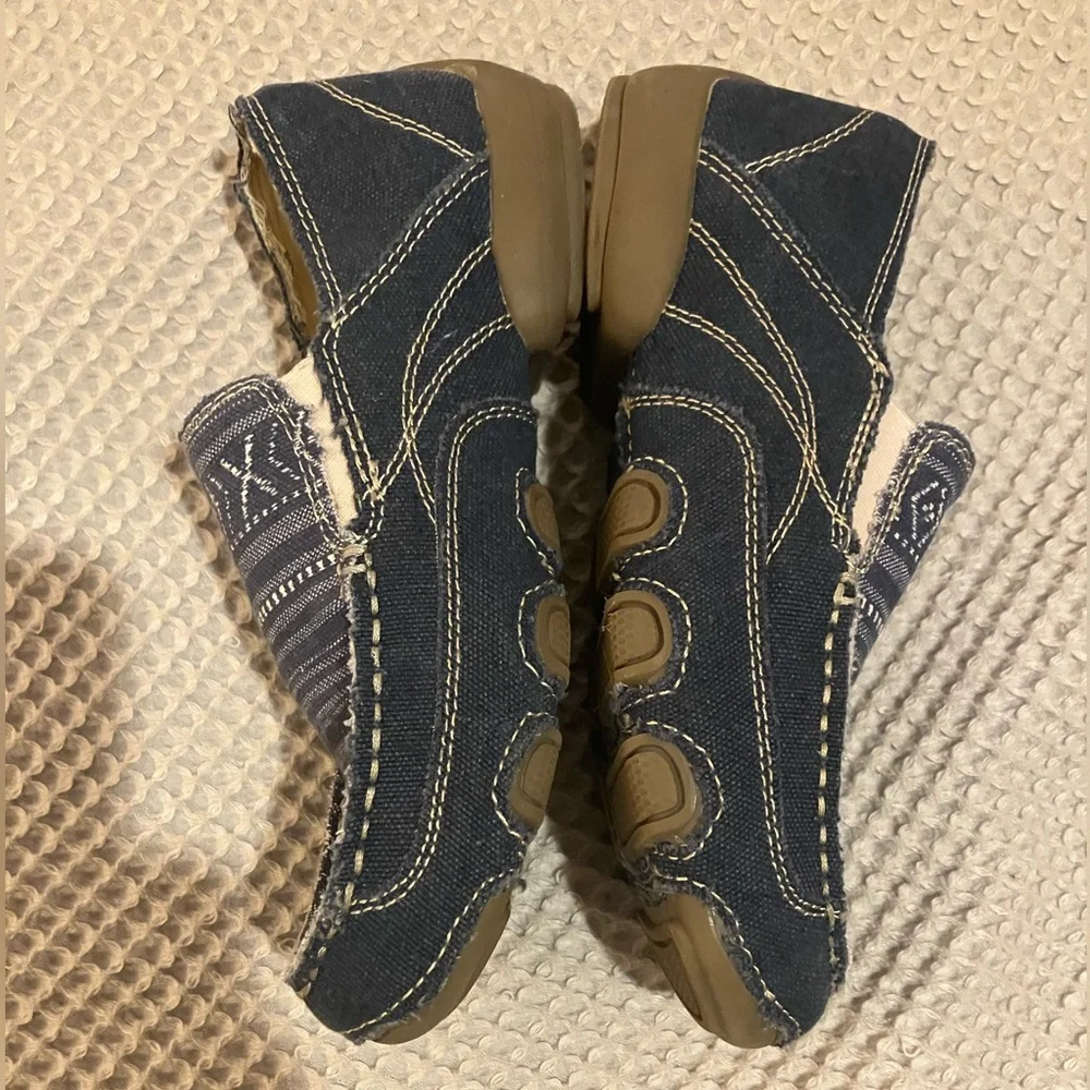 Roper Denim Driving Shoe Flat Slip-On Shoes, Size 6.5, Nearly New - Picture 2 of 6
